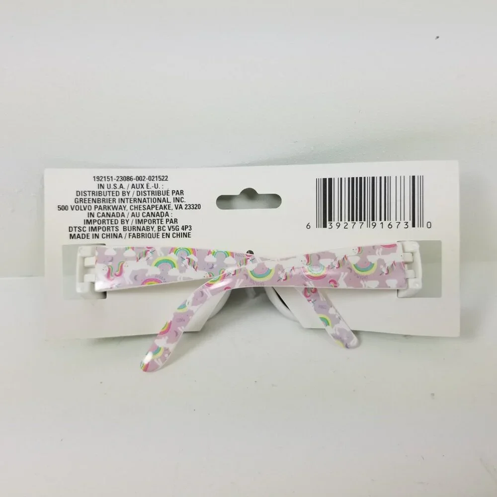 Unicorn rainbow sunglasses for kids with UV protection